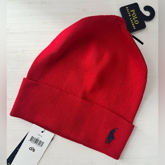 Polo Ralph Lauren Other - Polo by Ralph Lauren Cotton men’s red beanie Hat